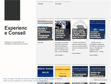 Tablet Screenshot of experience-conseil.com